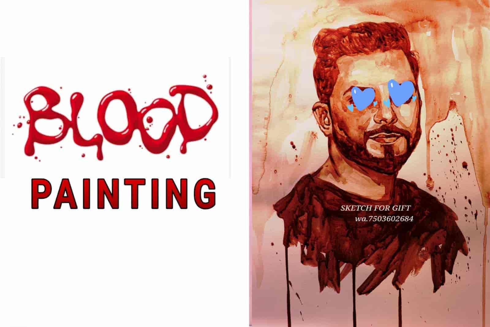 blood painting near me