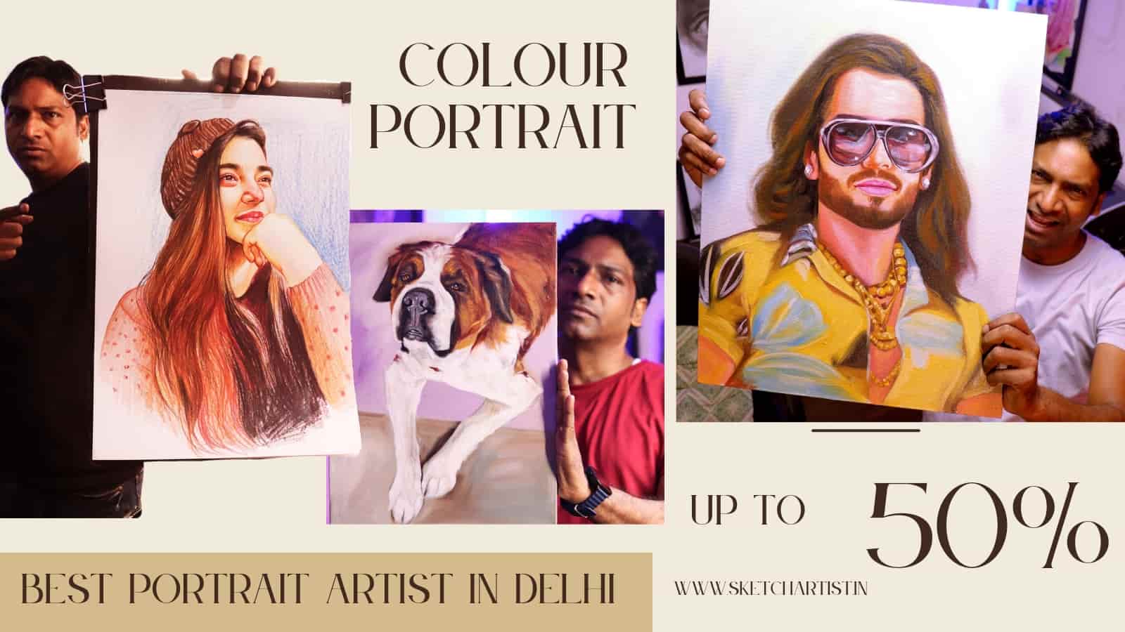 Portrait Sketch Artist In Lajpat Nagar Delhi